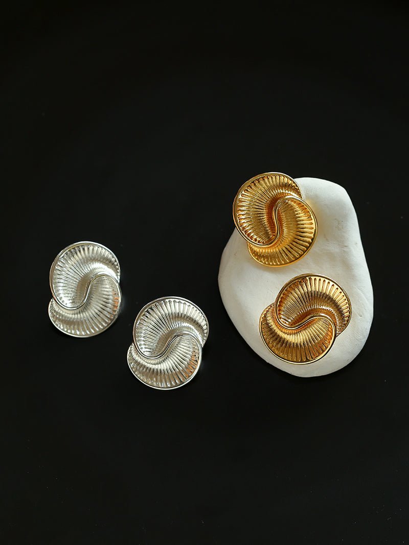 Luxurious Metal Twist Earrings - floysun