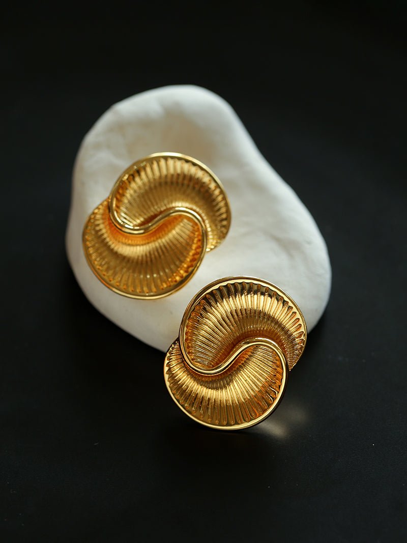 Luxurious Metal Twist Earrings - floysun