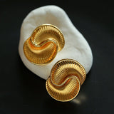 Luxurious Metal Twist Earrings - floysun