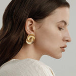 Luxurious Metal Twist Earrings - floysun