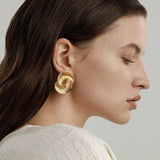 Luxurious Metal Twist Earrings - floysun