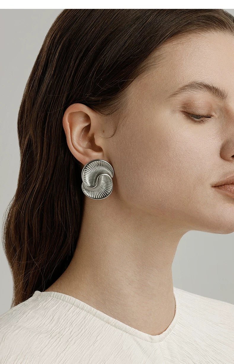 Luxurious Metal Twist Earrings - floysun