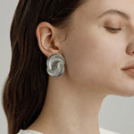 Luxurious Metal Twist Earrings - floysun