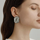 Luxurious Metal Twist Earrings - floysun