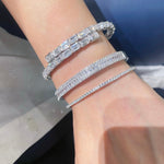 Luxury Craftsmanship Full Pavé T - Bar Bracelet - floysun