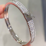 Luxury Craftsmanship Full Pavé T - Bar Bracelet - floysun