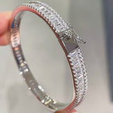 Luxury Craftsmanship Full Pavé T - Bar Bracelet - floysun