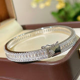 Luxury Craftsmanship Full Pavé T - Bar Bracelet - floysun