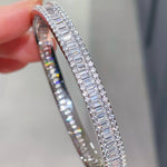 Luxury Craftsmanship Full Pavé T - Bar Bracelet - floysun