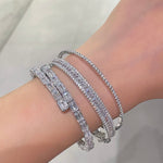 Luxury Craftsmanship Full Pavé T - Bar Bracelet - floysun