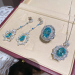 Luxury Craftsmanship Paraiba Rose - Cut Cocktail Ring - floysun