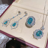 Luxury Craftsmanship Paraiba Rose - Cut Cocktail Ring - floysun