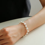 Luxury Shining Passepartout Crushed Baroque Pearl Bracelet - floysun