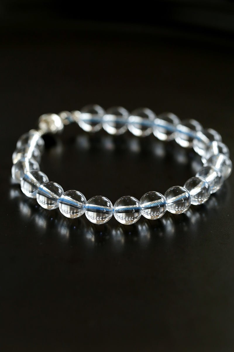 Magnetic Clasp White Crystal Bracelet - floysun