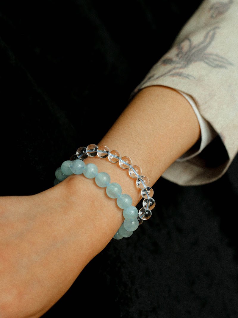 Magnetic Clasp White Crystal Bracelet - floysun