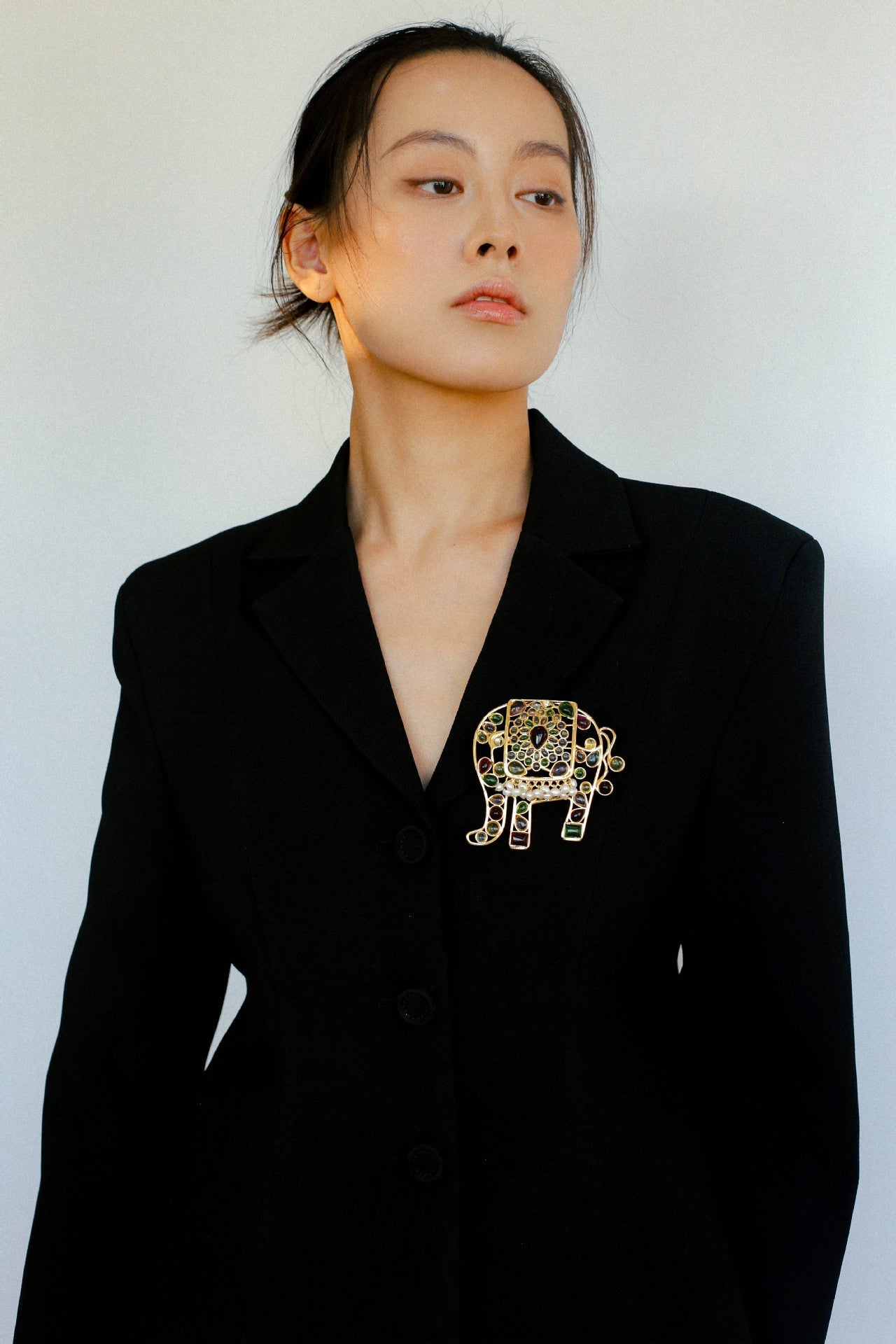 Medieval Handmade Colored Glazed Elephant Brooch - floysun