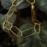 Metal Thick Chain Baroque Pearl Charm Bracelet - floysun