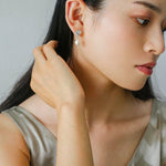 Metallic Conch Pearl Statement Drop Earrings - floysun