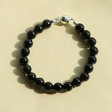 Midnight Harmony Amethyst & Black Onyx Magnetic Convertible Beaded Necklace - floysun