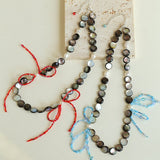 Midnight Ocean Black Mother of Pearls Pearl Necklace - floysun