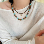 Mini Faceted Tiger’s Eye Pendant Necklace - floysun