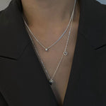 Minimalist 3D Heart Pendant Necklace - Sterling Silver - floysun