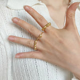 Minimalist 3D Heart Ring - 18K Gold Vermeil - floysun