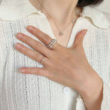 Minimalist 3D Heart Ring - Sterling Silver - floysun