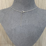 Minimalist 925 Silver Teardrop Pendant Necklace - White Mother of Pearls - floysun