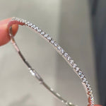 Minimalist Diamond Bangle with Rebound Elastic Design - floysun