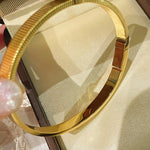 Minimalist Emerald T - Bar Bangle – Luxury Clawless Setting - floysun
