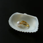Minimalist Freshwater Pearl Drop Hoop Earrings - floysun