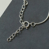 Minimalist Frosted Single Silver Ball Pendant Necklace - floysun