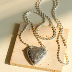 Minimalist Heart Crossbody Pendant Necklace - floysun