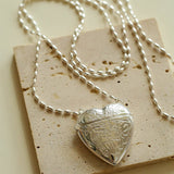 Minimalist Heart Crossbody Pendant Necklace - floysun