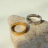 Minimalist Ice Fragment Plain Ring - floysun