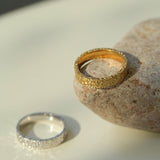 Minimalist Ice Fragment Plain Ring - floysun