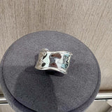 Minimalist Irregular Split Ring - Sterling Silver - floysun