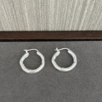 Minimalist Irregular Wrinkled Circle Hoop Earrings - floysun