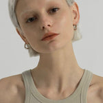 Minimalist Irregular Wrinkled Circle Hoop Earrings - floysun