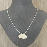 Minimalist Oval Silver Egg Necklace - floysun