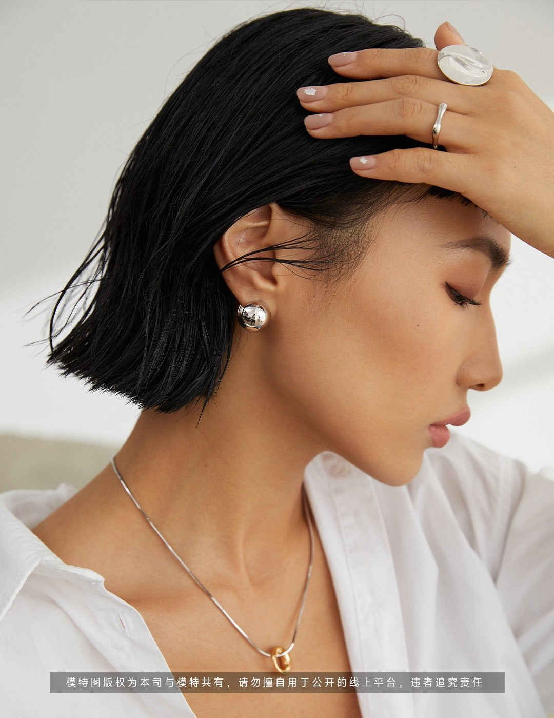 Minimalist Sterling Silver Geometric Huggie Earrings - floysun