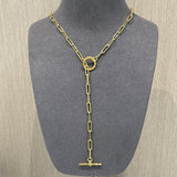 Minimalist Toggle Link Necklace in Gold - floysun