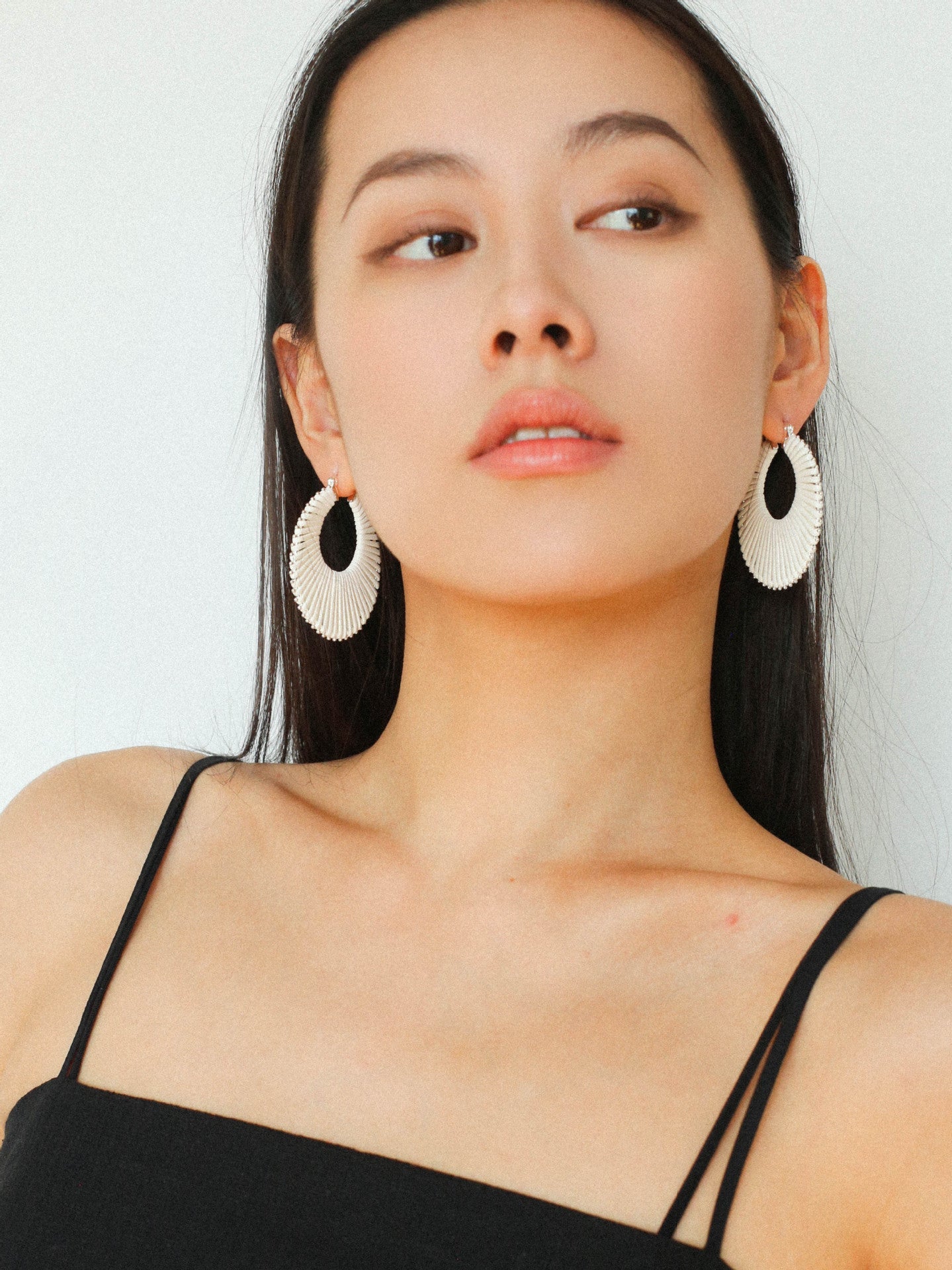 Minimalist Woven Leather Hoop Earrings - floysun