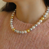 Mixed Color Round Artificial Pearl Necklaces - 10mmPearls - floysun