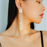 Molten Elegance Tassel Earrings - floysun