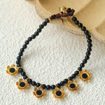 Monet’s Garden Bracelet with Enamel Flower Pendants - floysun