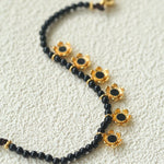 Monet’s Garden Bracelet with Enamel Flower Pendants - floysun