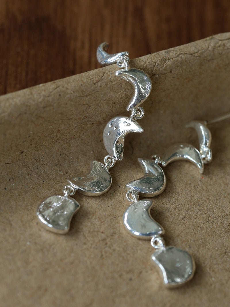 Moon Phase Gradient Drop Earrings - floysun