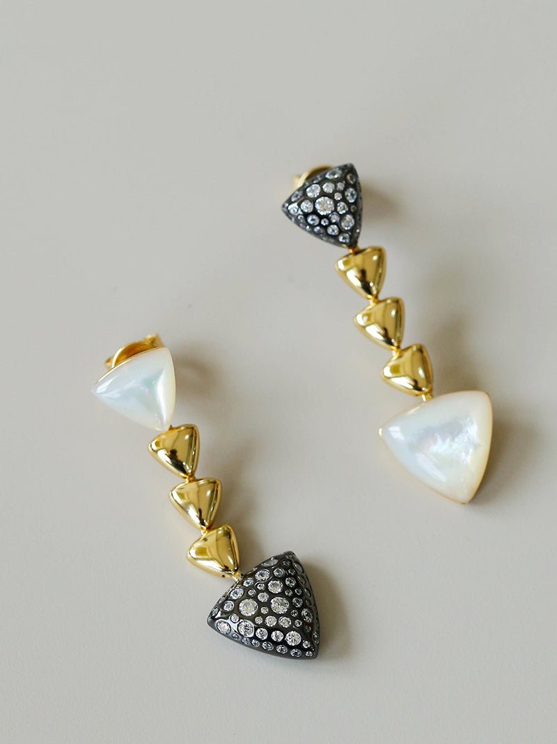 Moonlight Cascade Drop Earrings - floysun